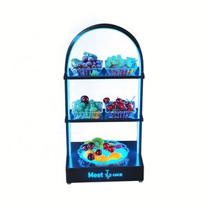 Accesorios personnalisé Bar Discothèque Fête Hôtel Restaurant Assiette de fruits lumineuse LED Plateau de service pour collation - Product Image 3