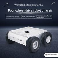 Châssis de robot à quatre roues motrices open source avec contrôle PID intégré, kits de robotique pour conduite automatique en extérieur