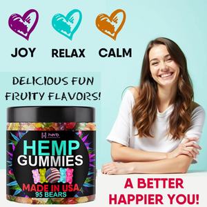 ODM/OEM Hemp <b>Gummies</b> Advanced Extra Strength- High Potency Natural Hemp Oil Extract Gummy, Great for Peace & Relaxation - Product Image 4