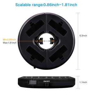 Projecteur LED solaire noir 15W pour arbre, lampe annulaire pour colonne, éclairage de jardin, projecteur LED extérieur IP65 pour aménagement paysager - Product Image 5