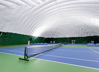 Tenda a Cupola Jiecheng Grande a Tre Strati in PVC PVDF 3000mm, Impermeabile e Sostenuta dall'Aria, per Quattro Stagioni, per Calcio, Tennis, Padel, Sport sul Ghiaccio
