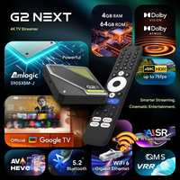 Ihomemix Nouveauté Rocktek G2 Next Amlogic S905X5M-J Android 14 Double Wifi6 BT5.4 1000M 4GB 64GB Boîtier TV Certifié Google