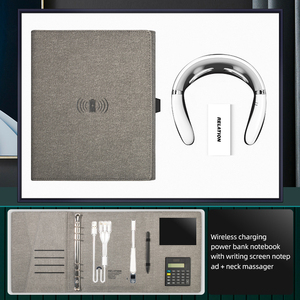 Article promotionnel Grand écran d'écriture Bloc-notes Power Bank Notebook Massage Gun-Business Gift Set for Mommy - Product Image 4