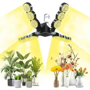 Lâmpada Sansi para cultivo de plantas LED de espectro completo 60W com lente, ideal para plantas de estufa de interior com gancho, fornecimento direto da fábrica
