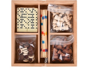 Tablero de <span class=keywords><strong>Ajedrez</strong></span> de madera 5 en 1 personalizado, juego de viaje portátil hecho a mano, juego con ranuras de almacenamiento de piezas para principiantes para niños y adultos - Product Image 6