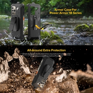 พร้อมจัดส่ง เคส Ulefone Power <span class=keywords><strong>Armor</strong></span> <span class=keywords><strong>18T</strong></span> ป้องกันการตกกระแทก แบบคลิปหลัง แข็งแรง ทนทาน ผลิตจาก TPU และ PC พร้อมคาราไบเนอร์ - Product Image 3