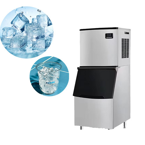 Electric High Capacity Ice Making Machine Industrial Cube Ice Maker Machine Cool Small Business Ice Cube Making Maker