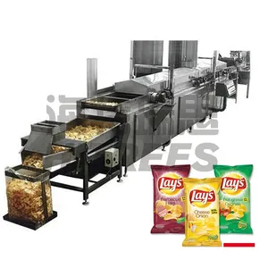 Máquina automática pequeña de alta calidad para hacer patatas fritas, línea de producción de chips, precio