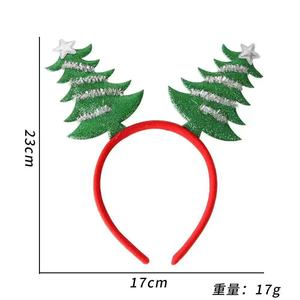 Bandeau en plastique pour enfants de Noël dessin animé bois arbre de Noël petit jour de l'an Performance robe <span class=keywords><strong>cheveux</strong></span> - Product Image 4