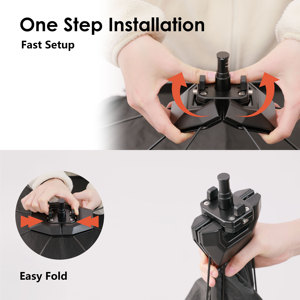 Réflecteur incurvé à ouverture rapide RAUBAY, réflecteur de lumière en forme de U avec diffuseur photo de 48 po x 26 po - Product Image 3