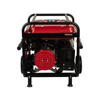 Power Value ZH6500 Luftgekühlter 5,5KW Elektrogenerator mit Seilzugstarter, 25L Kraftstofftank, Robuster Rahmen, 50/60Hz