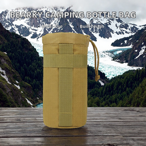 BEARKY Molle Sport Tool Travel Multifunctional Portable Camping Tactical 2L Polyester <b>Mini</b> Hot Water Bottle Pouch Bag - Product Image 2
