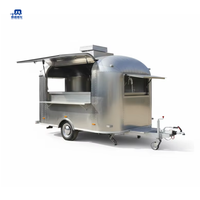 Food Truck en Acier Inoxydable pour Poulet Grillé, Poulet Frit, Tacos, Bonbons, Glaces, Sandwichs, Tarte aux Pommes – Utilisation Extérieure – Garantie 1 An