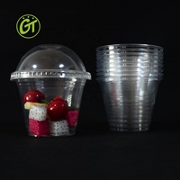 Gobelet en plastique PET avec couvercle, 8 oz, 12 oz, 16 oz, 24 oz, 32 oz, bol à acai en plastique, récipient de livraison en PET/PLA avec logo personnalisé