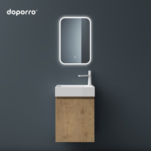 Vasque murale en céramique en panneau <span class=keywords><strong>de</strong></span> particules <span class=keywords><strong>de</strong></span> bois massif Doporro allemande, mini-<span class=keywords><strong>lavabo</strong></span> pour petit appartement, <span class=keywords><strong>salle</strong></span> <span class=keywords><strong>de</strong></span> <span class=keywords><strong>bain</strong></span> très <span class=keywords><strong>étroit</strong></span>e - Product Image 3