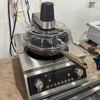 Friteuse à riz intelligente de fabrication industrielle, machine à faire sauter les aliments automatiquement pour les cantines scolaires
