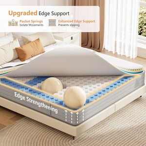 <span class=keywords><strong>Matelas</strong></span> en mousse mémoire de forme gel design moderne avec ressorts ensachés <span class=keywords><strong>Hauteur</strong></span> 25 <span class=keywords><strong>cm</strong></span> Lit Support mi-ferme pour bébés et enfants Meubles de chambre à coucher - Product Image 2