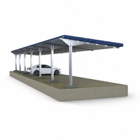 Support de montage photovoltaïque en acier galvanisé pour système solaire de carport