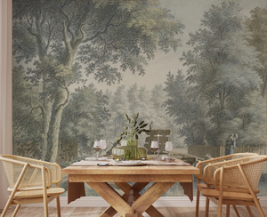 La peinture <span class=keywords><strong>panoramique</strong></span> de jardin rétro est utilisée pour le salon canapé décoration intérieure <span class=keywords><strong>papier</strong></span> peint Mural - Product Image 3
