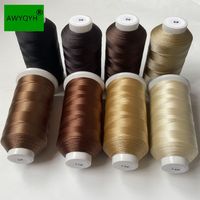 Aiguilles à crochet AWYQYH en nylon collé professionnel pour couture, tapisserie en cuir, tissage de jeans, extensions de cheveux, fabrication de perruques, modèle 210D/3