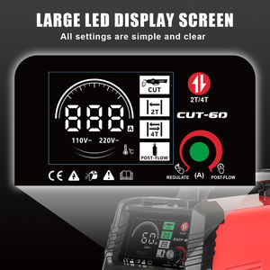 Mesin Pemotong Plasma Udara Portabel 220V 60A CUT60 Ketebalan Pemotongan Maksimum 20mm Tanpa Obor Pilot Arc Start Plasma Cutter untuk Penggunaan DIY - Product Image 5