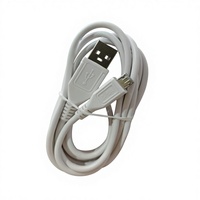 Câble de charge rapide USB-A vers Micro-USB 2M 3A en PVC pour téléphone portable, appareil photo, ordinateur, voiture et lecteur MP3/MP4