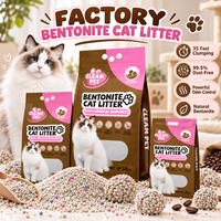 Litière sanitaire OEM écologique personnalisée pour chats 8KG, agglomération rapide, bentonite sans poussière, fourniture pour animaux de marque