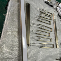 Luminaire suspendu linéaire moderne de luxe, style nordique, pour mariage, restaurant, îlot de cuisine, cristal, 210 cm