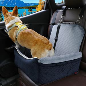 <span class=keywords><strong>2</strong></span> в 1 регулируемое автомобильное сиденье для собак с поводками безопасности, съемное моемое сиденье для домашних животных, роскошное автомобильное сиденье для собак - Product Image 6