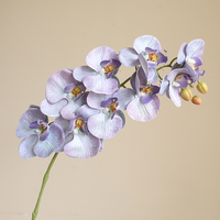 Anggrek Phalaenopsis Buatan Realistis Grosir untuk Dekorasi Rumah, Wisuda, Hotel, Natal, Hari Valentine