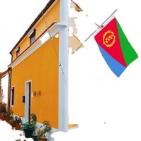 Drapeaux d'Érythrée en gros 3x5 pieds, polyester 68D/100D, personnalisation de tous les pays, expédition rapide, fournisseur fiable, livraison rapide