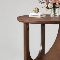 Table d'appoint 100% bois massif, table d'appoint en bois naturel, table basse rustique, table d'appoint simple pour salon, chambre à coucher