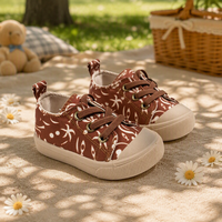 EDUBA Nouveauté Chaussures de marche antidérapantes en toile pour enfants en rose et vert pour garçons et filles