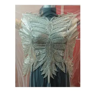 Tops muy demandados, camisa para mujer, blusa bordada a mano con cuentas de trabajo para fiesta, ropa de boda a precio mayorista para exportación