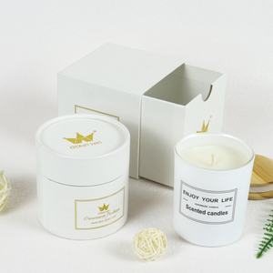 Crown Win Luxury White Sliding Drawer Candle Mystery Box Rigid Gift Box with Recycled Materials Eco-Friendly Packaging - Product Image 2
