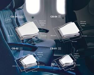 Hebilla de Cinturón de Seguridad de Aleación de Aluminio de Lujo Premium Directo de Fábrica con Funciones de Bloqueo y Ajuste - Product Image 2