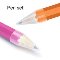Pensil besar Jumbo HB 2B oranye pensil HB besar kustom untuk hadiah anak alat tulis Promosi