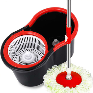 <span class=keywords><strong>Cubo</strong></span> de <span class=keywords><strong>fregona</strong></span> giratoria de acero inoxidable, sistema de limpieza de suelo, alta calidad, fácil de presionar, actualizado, Deluxe, 360 - Product Image 2