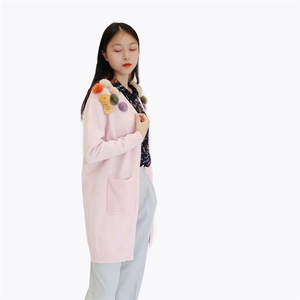 Vendita calda <span class=keywords><strong>cardigan</strong></span> in maglia di qualità affidabile a <span class=keywords><strong>lungo</strong></span> confortevole per le donne Chunky - Product Image 2