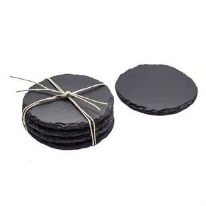 <span class=keywords><strong>Assiette</strong></span> à <span class=keywords><strong>dessert</strong></span> en forme de cœur en pierre noire sous-verres en forme de cœur en <span class=keywords><strong>ardoise</strong></span> naturelle vente en gros - Product Image 2