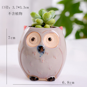 <span class=keywords><strong>Macetas</strong></span> <span class=keywords><strong>de</strong></span> cerámica <span class=keywords><strong>de</strong></span> búho bonitas personalizadas, decoración del hogar, balcón, maceta para flores, jardín, plantas suculentas verdes, maceta para flores - Product Image 6