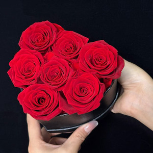 กล่องดอกกุหลาบจริงรูปหัวใจ สำหรับวันวาเลนไทน์ ขายส่ง แบบคงสภาพได้นาน - Product Image 6