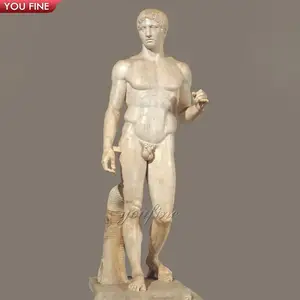Personnalisé La Mythologie Grecque Caractère Sculpture Hercules Marbre Sculpture À Vendre