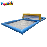 Terrain de volley-ball gonflable géant pour piscine, parc aquatique, sport de plein air d'été, certifié CE, marque Funworld