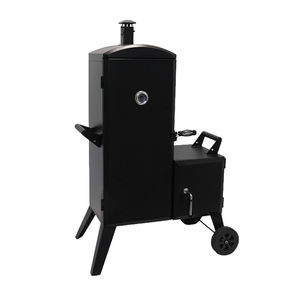 Custom Modern Premium Steel Powder Coated Wide Body 6-Layer Smoker BBQ <strong>Grill</strong> Two Wheels Vertical <strong>Charcoal</strong> Barbecue Offset Smoker - Product Image 1