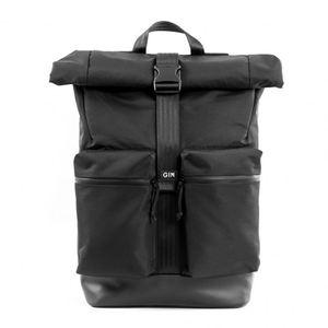 Échantillon gratuit : Sac à dos noir personnalisé pour femme, à enroulement, pour ordinateur portable, idéal pour les activités décontractées, sportives et en plein air - Product Image 4