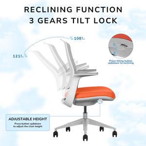 Comfortable Korean Luxury Fashion Office <strong>Chair</strong> Tall <strong>Swivel</strong> Mesh and Modern Fabric Leisure Moving Wholesale Cheap Office <strong>Chairs</strong> - Product Image 2