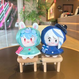 Nouveau Genshin Impact : Pendentif en peluche mobile, figurine en peluche des Huit Dieux du Ciel avec manteau imperméable, porte-clés et breloque de sac - Product Image 3