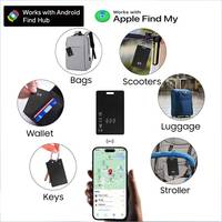 Traceur de bagages et de portefeuilles sans fil rechargeable MFI pour AirTag, compatible Google Android Card Find My Hub Device, type Air Tag