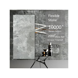 MCM Panneau de béton de ciment Flexible Pierre de placage <span class=keywords><strong>Ardoise</strong></span> pour bâtiment de grande hauteur Tuiles souples Panneaux de revêtement muraux décoratifs Échantillon 20*30mm - Product Image 1